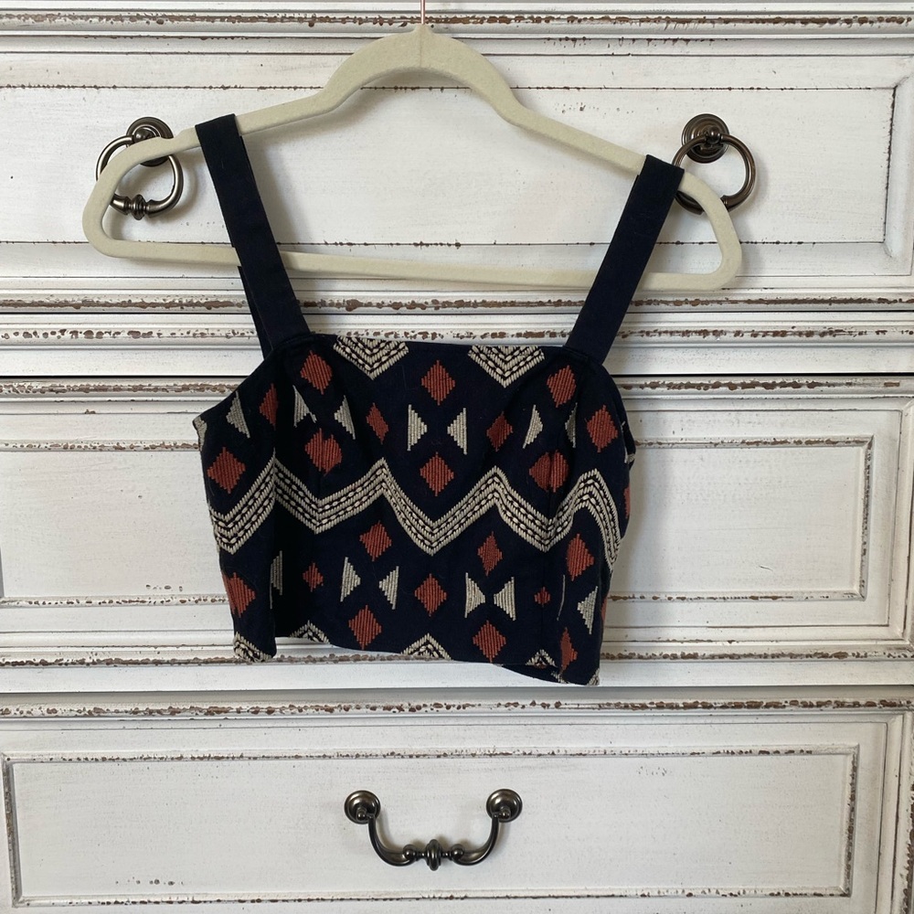 Tribal crop top